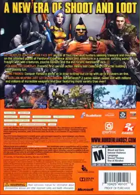 Borderlands 2 (USA) box cover back